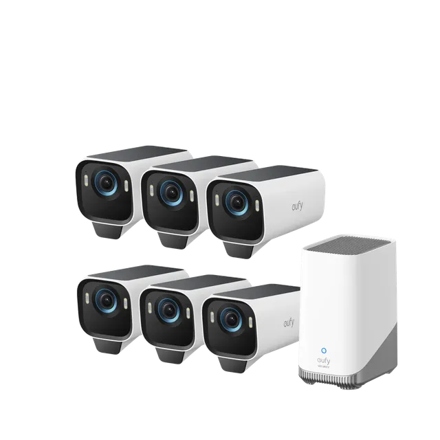 eufy-eufycam-s3-pro-kit-6-cam-ras-4k-solaire image 1