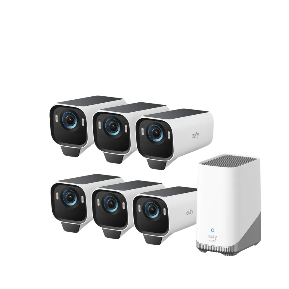 eufy-eufycam-s3-pro-kit-6-cam-ras-4k-solaire image 1