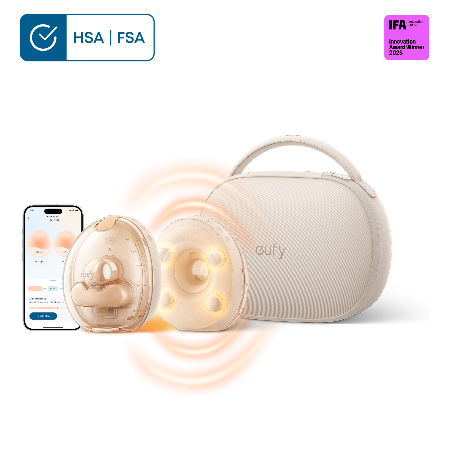 eufy-tire-lait-portable-s2-pro-vibrapump-heatflow-2-0 image 1