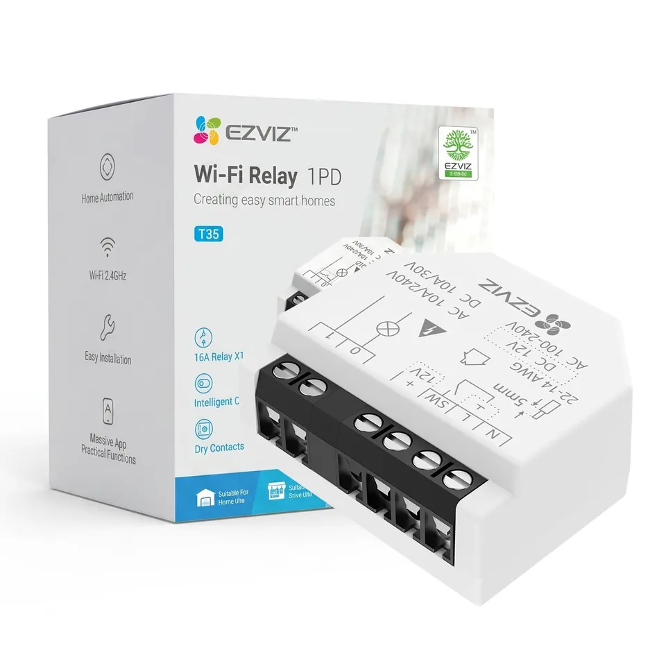 ezviz-t35wd-relais-wi-fi-intelligent-contact-sec-porte-de-garage-et-clairage-mat image 1