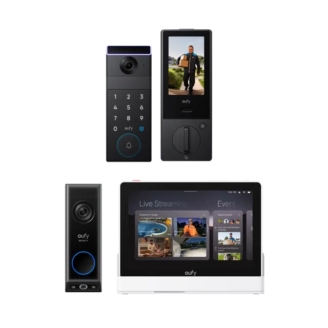 eufy-familock-s3-max-video-doorbell-e340-smart-display-e10-pack-entr-e image 1