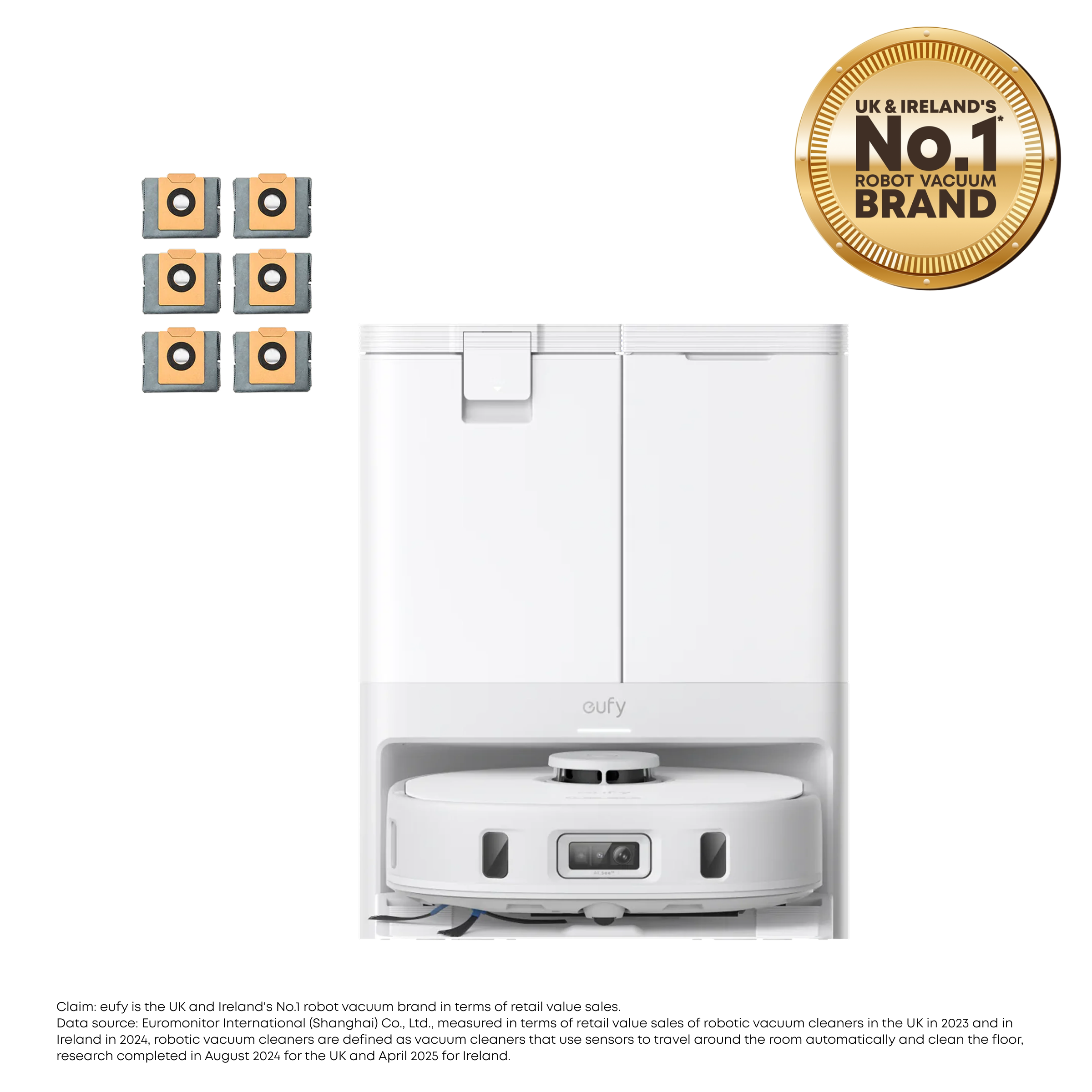 eufy-x10-pro-omni-white-6-sacs-poussi-re-pack-robot-aspirateur image 2