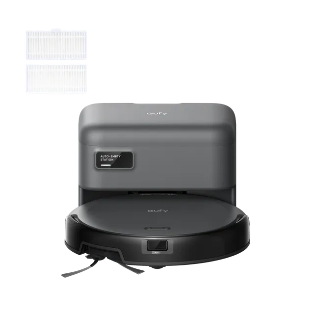 eufy-robot-vacuum-c10-avec-station-auto-vidange-2-filtres-lavables image 1