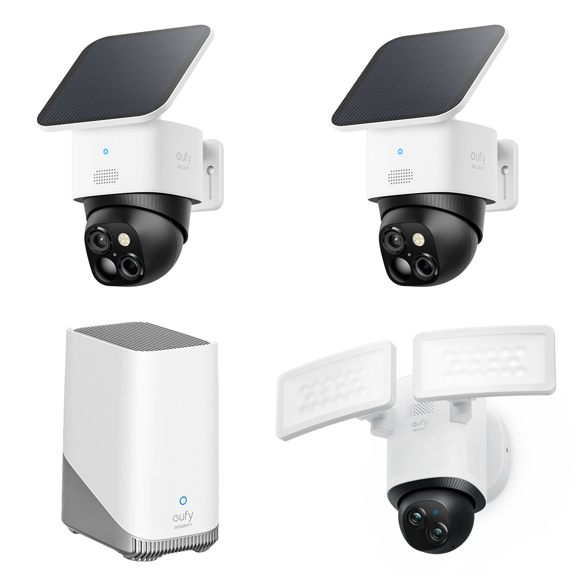 eufy-solocam-s340-lot-de-2-floodlight-e340-homebase-s380 image 1