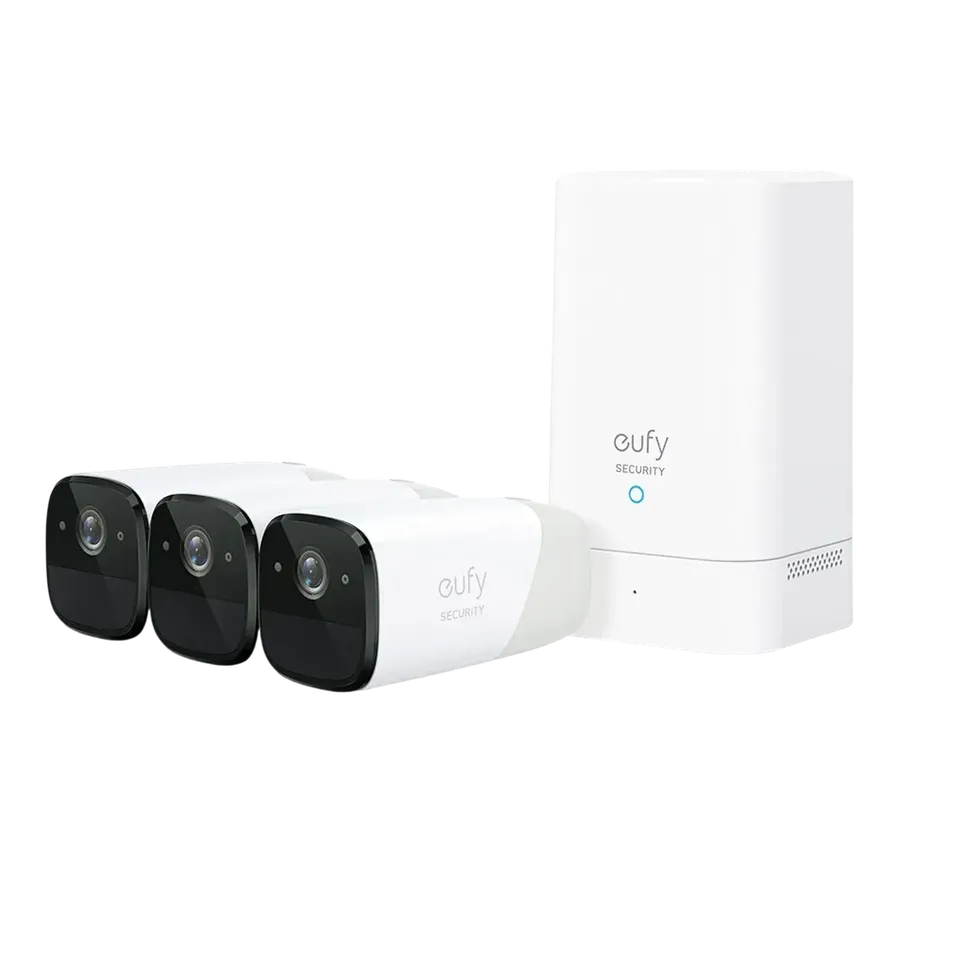 eufy-eufycam-2-pro-2k-kit-3-cam-ras-syst-me-surveillance-sans-fil image 1