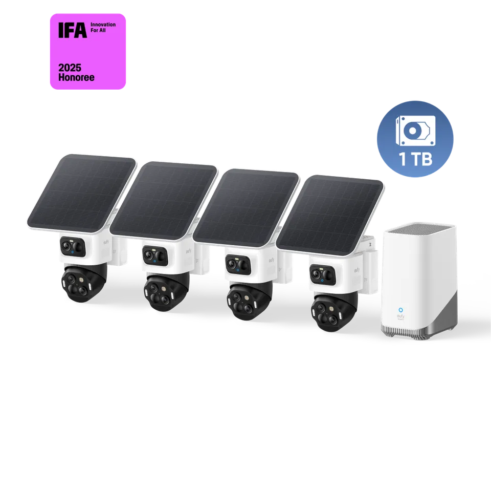eufy-eufycam-s4-kit-4-cam-ras-triple-objectif-bullet-ptz-4k-1-to image 1