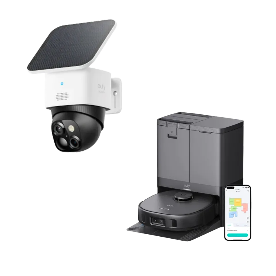 eufy-solocam-s340-eufy-x10-pro-omni-duo-cam-ra-solaire-et-robot-laveur-8-000-pa image 1