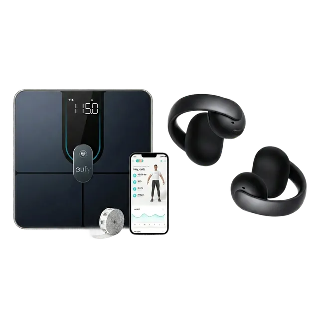 eufy-smart-scale-p2-pro-balance-connect-e-soundcore-aeroclip-couteurs image 1