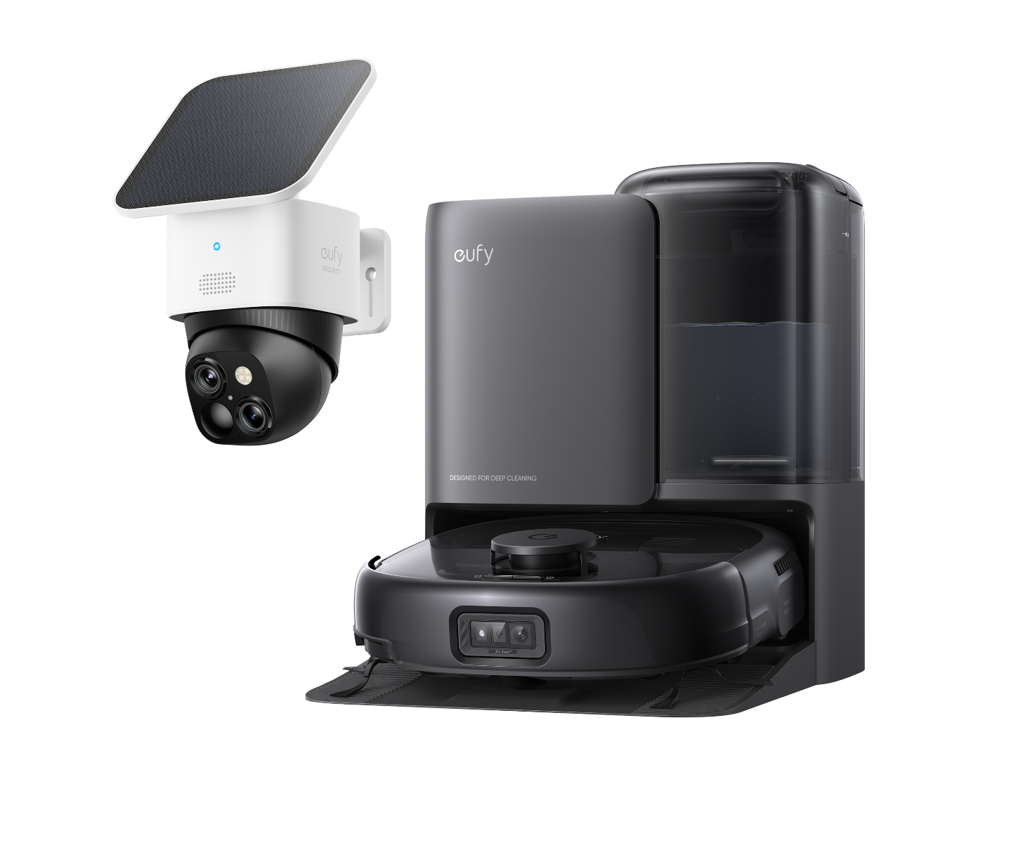 eufy-robot-aspirateur-omni-e25-solocam-s340-pack-nettoyage-et-s-curit image 1