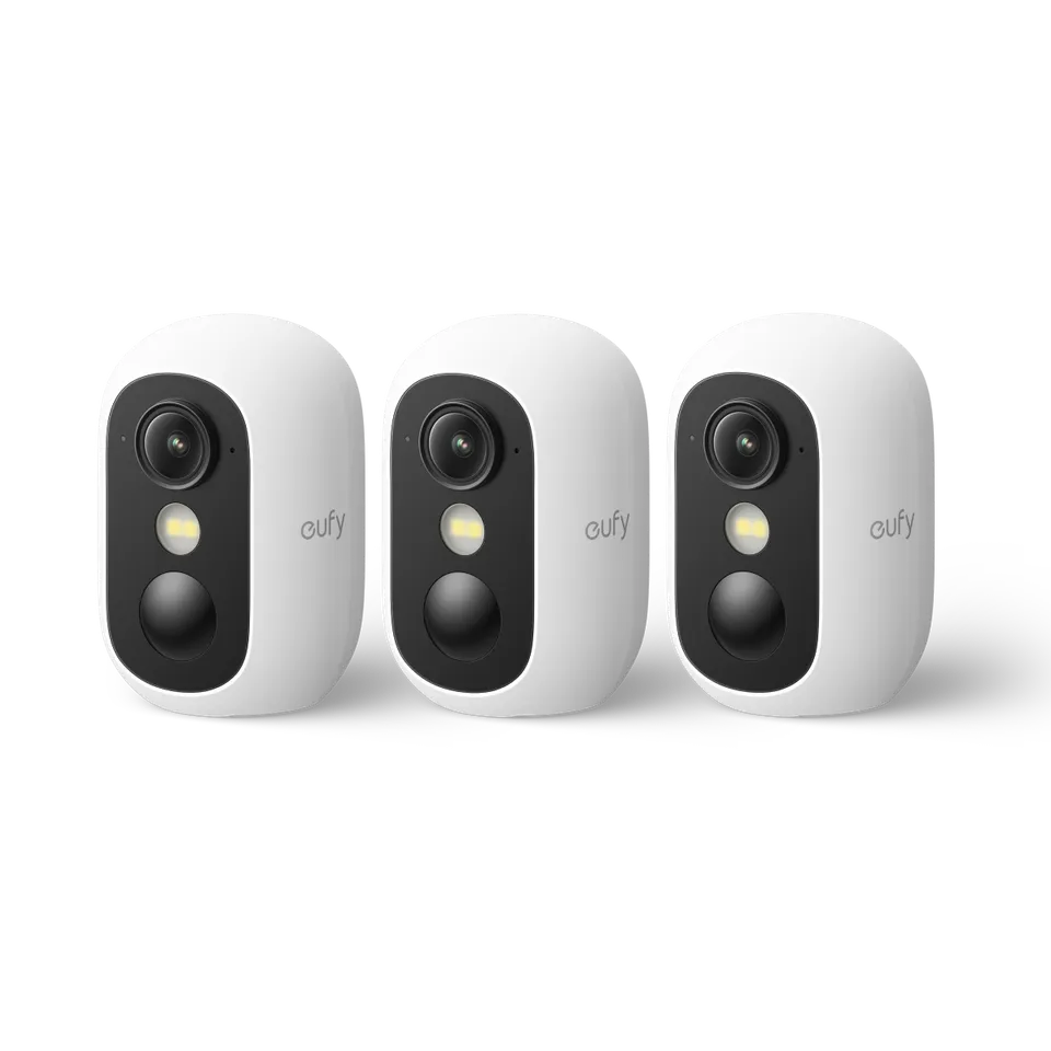 eufy-eufycam-c35-kit-3-blanc-3-cam-ras-sans-fil-ip67-purecolor-vision image 1