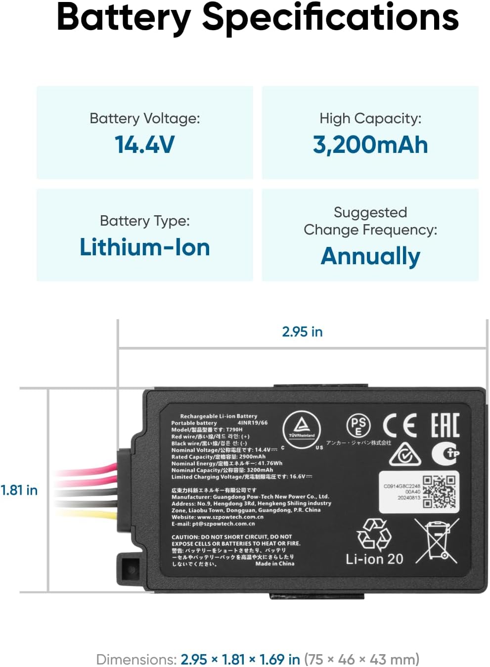 eufy-batterie-de-remplacement-pour-omni-c20-et-auto-empty-c10 image 2