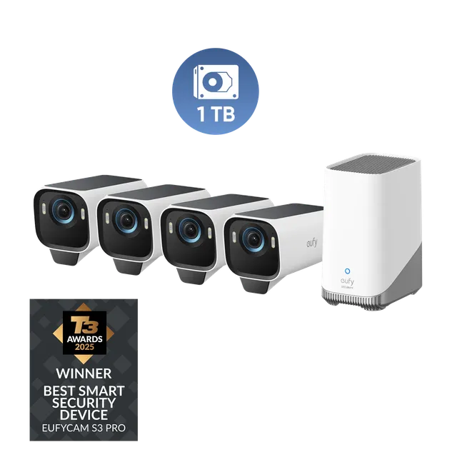 eufy-eufycam-s3-pro-kit-4-cam-ras-4k-disque-dur-1-to image 1