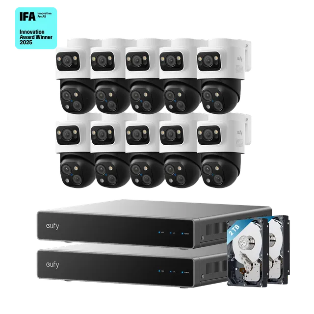 eufy-dual-nvr-poe-system-s4-syst-me-de-vid-osurveillance-nvr-poe-avec-10-cam-ras image 1