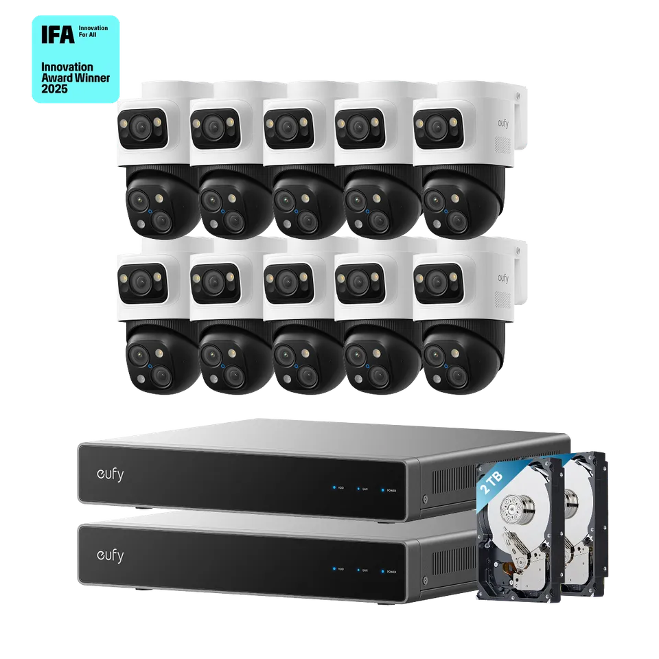eufy-dual-nvr-poe-system-s4-syst-me-de-vid-osurveillance-nvr-poe-avec-10-cam-ras image 1