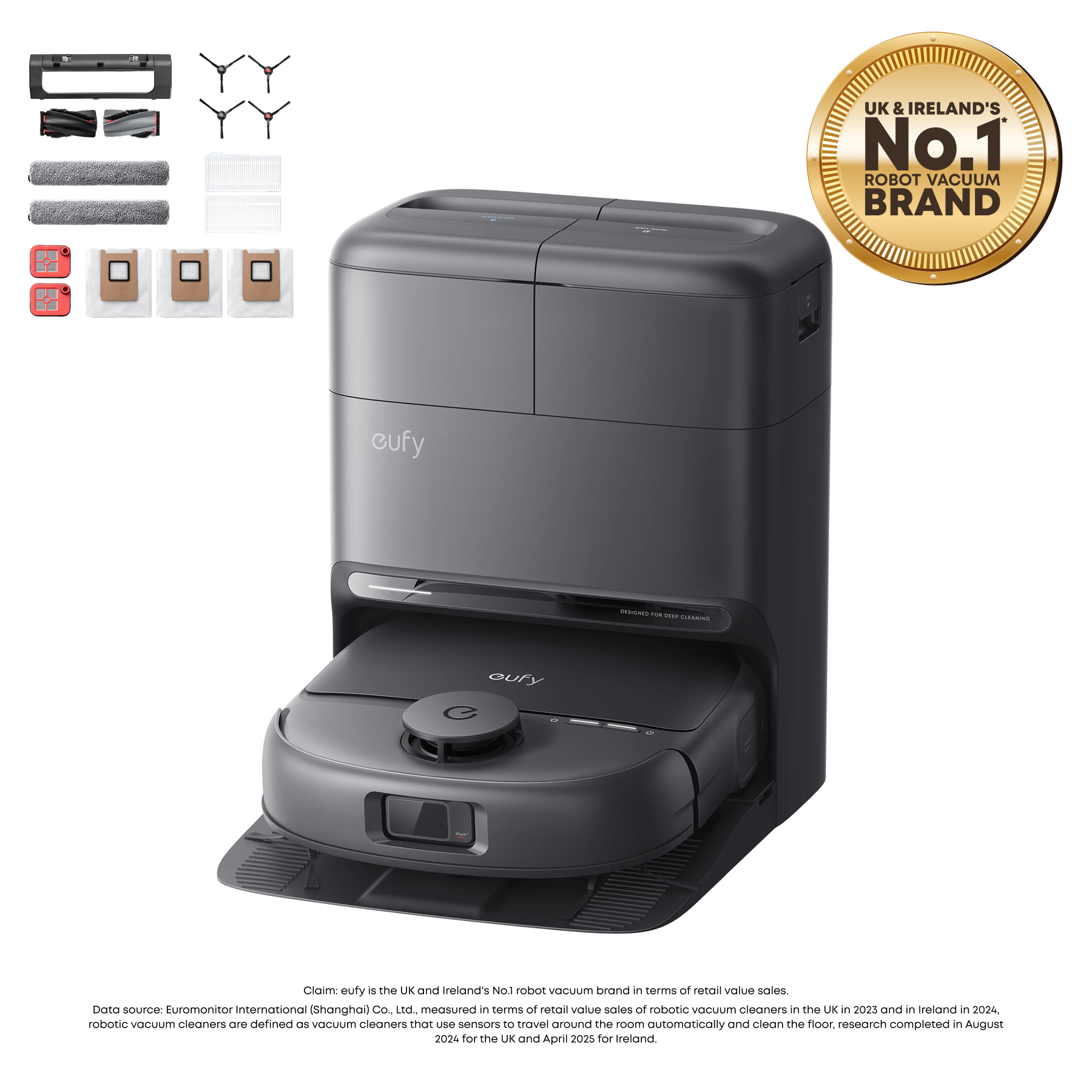 eufy-omni-c28-aspirateur-robot-laveur-15000-pa-station-5-en-1-kit-remplacement image 2