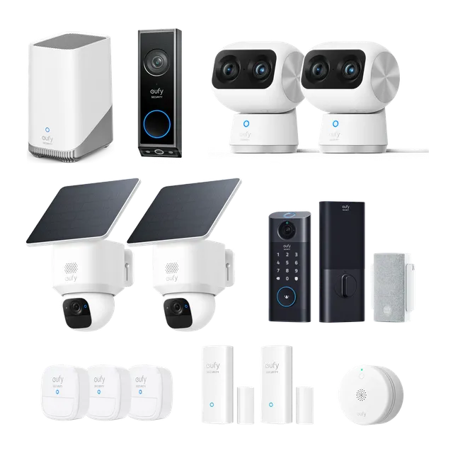 eufy-whole-home-basic-bundle-solocam-e30-homebase-s380-video-doorbell-e340 image 1