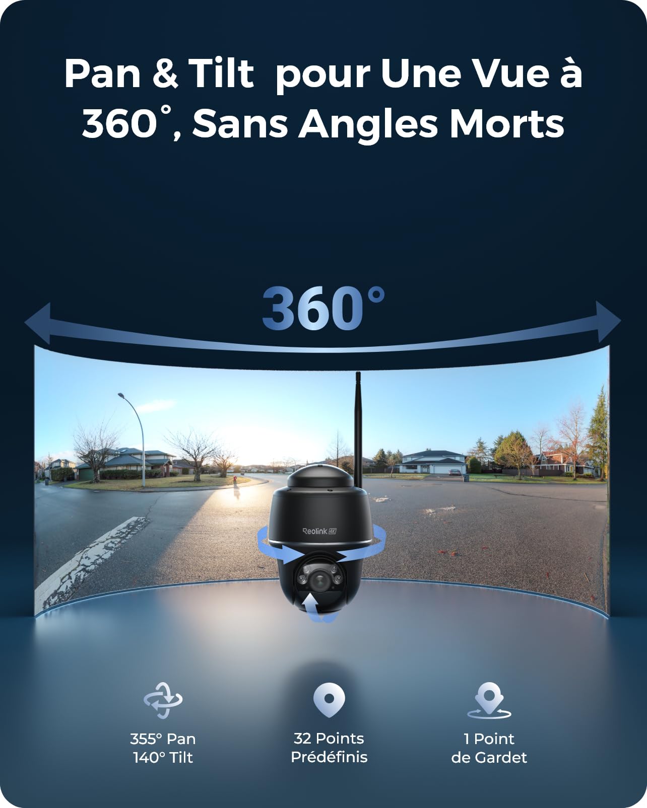 reolink-argus-pt-ultra-noir-reconditionn-cam-ra-ext-rieure-sans-fil-4k-solaire-3 image 3