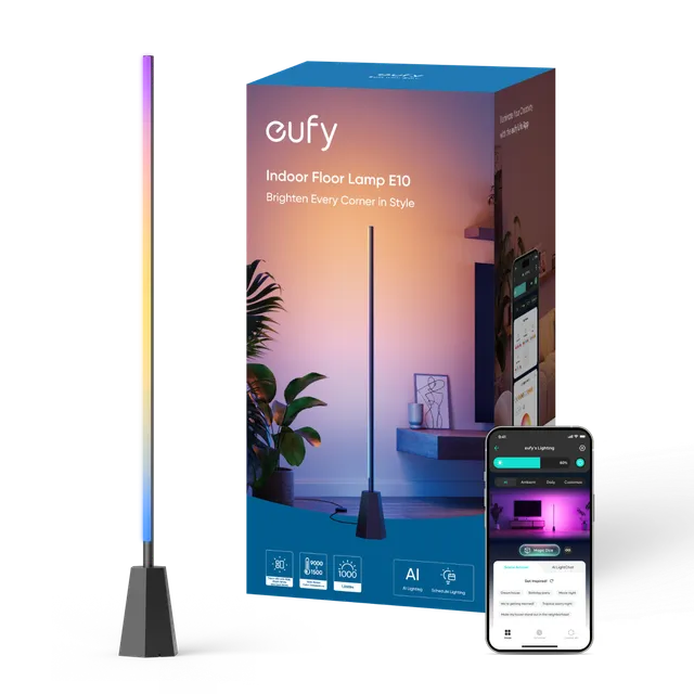 eufy-indoor-floor-lamp-e10-lampadaire-connect-rgbww-1700-lumens image 1