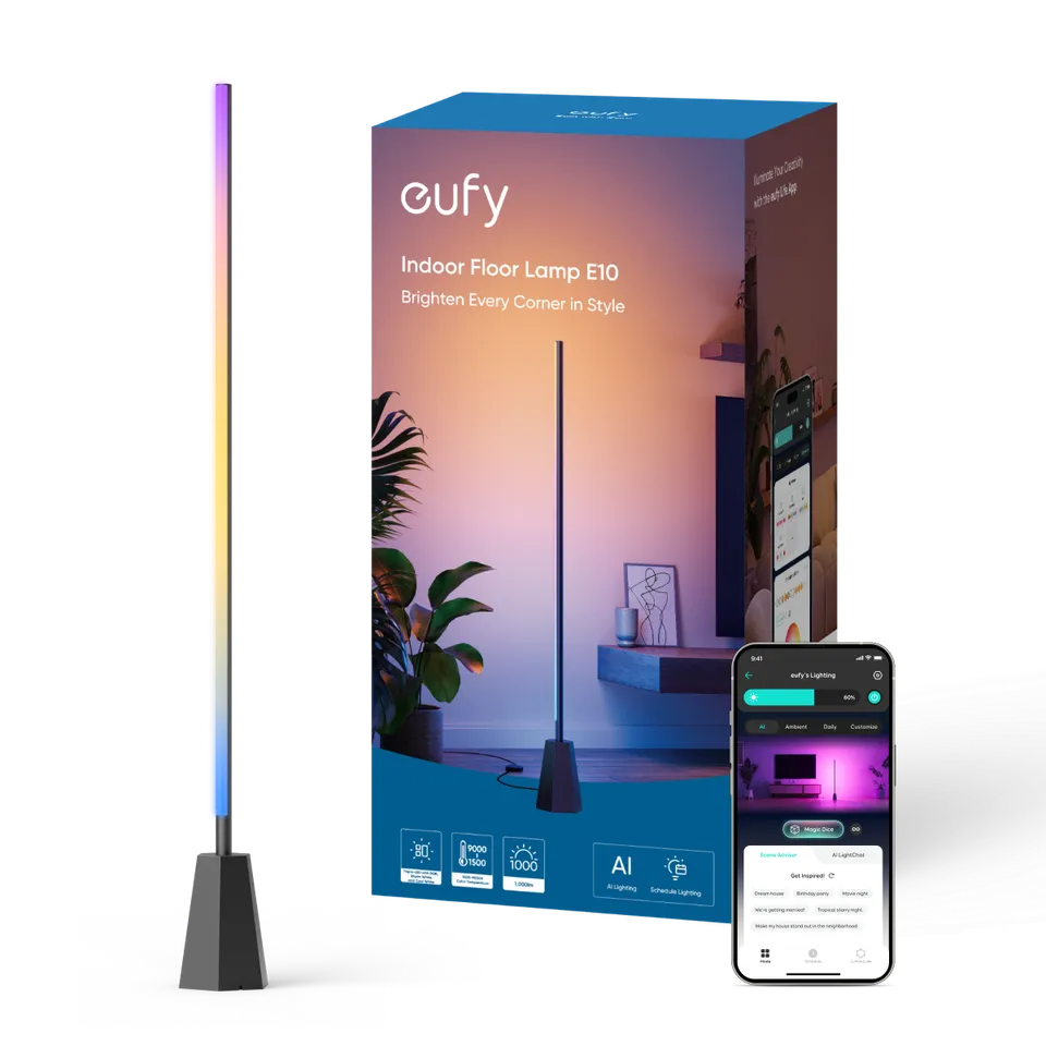 eufy-indoor-floor-lamp-e10-lampadaire-connect-rgbww-1700-lumens image 1