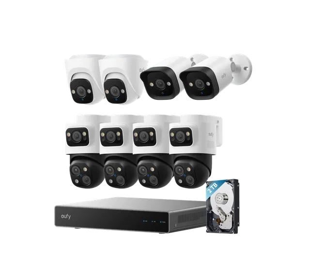 eufy-poe-nvr-s4-max-kit-8-cam-ras-4k-turret-bullet-ptz image 1