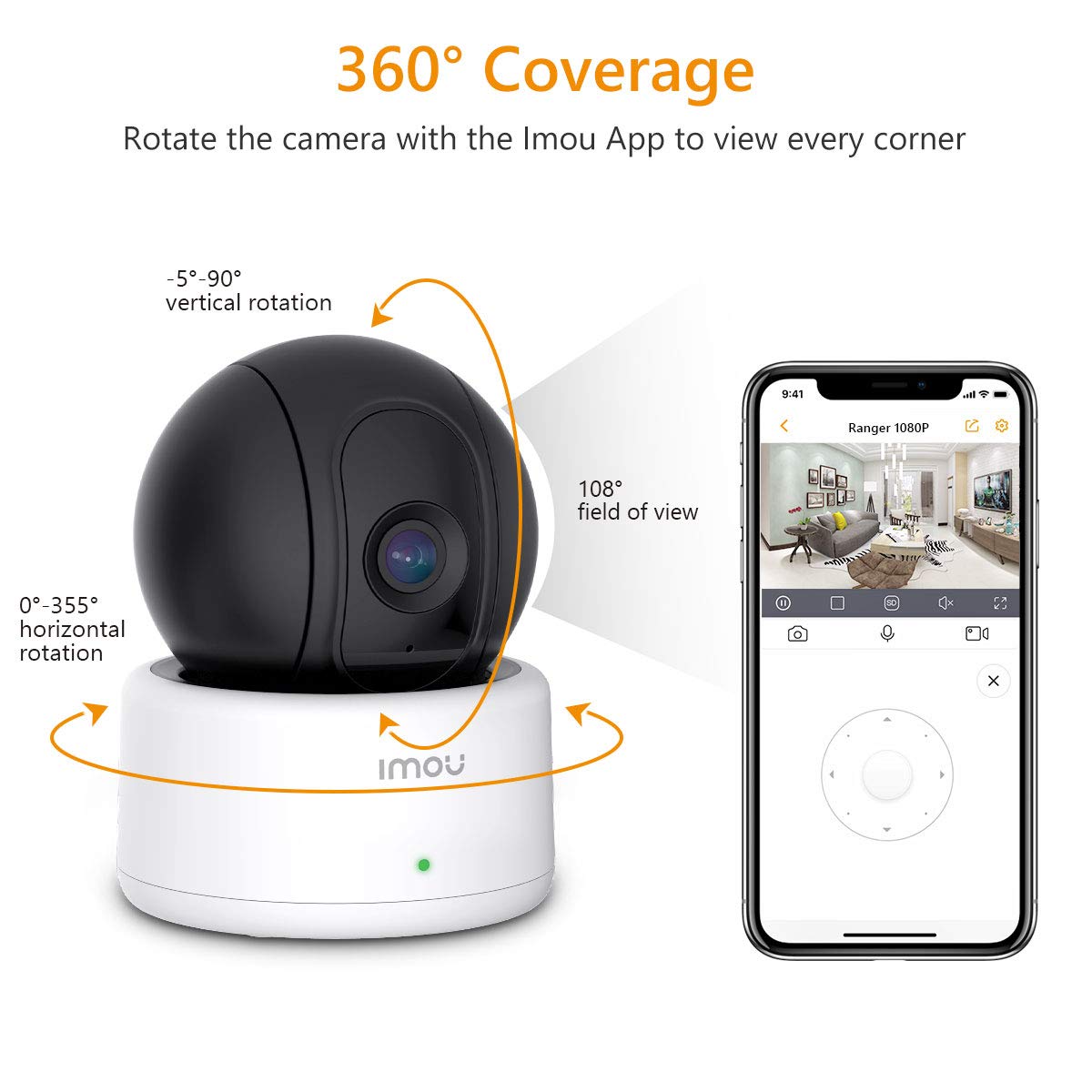imou-ranger-2c-cam-ra-surveillance-wifi-1080p-pan-tilt image 2