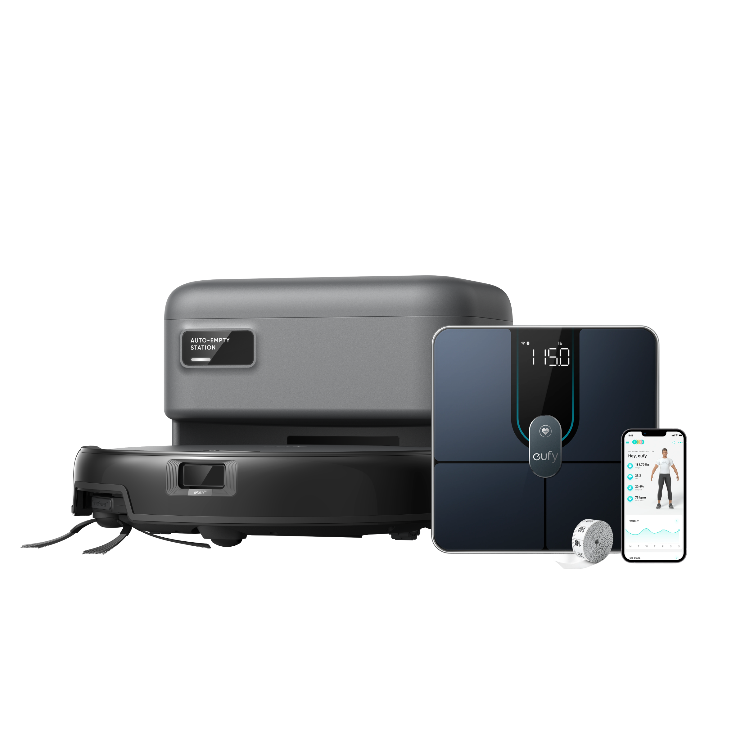 eufy-robot-aspirateur-c10-avec-station-auto-vidange-balance-connect-e-p2-pro image 1