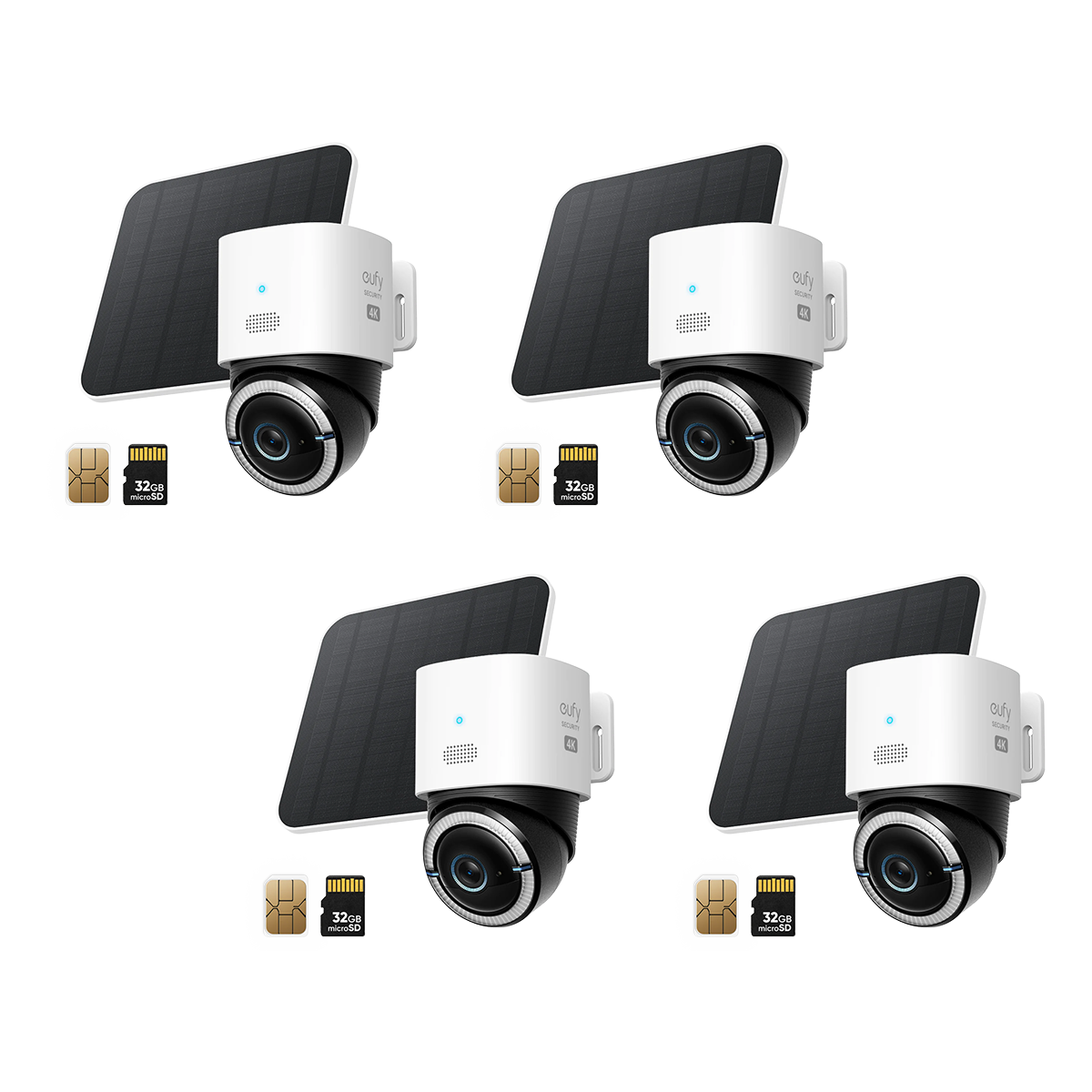 eufy-4g-lte-cam-s330-cam-ra-ext-rieure-solaire-4g-wi-fi-pack-4-cam-ras image 2