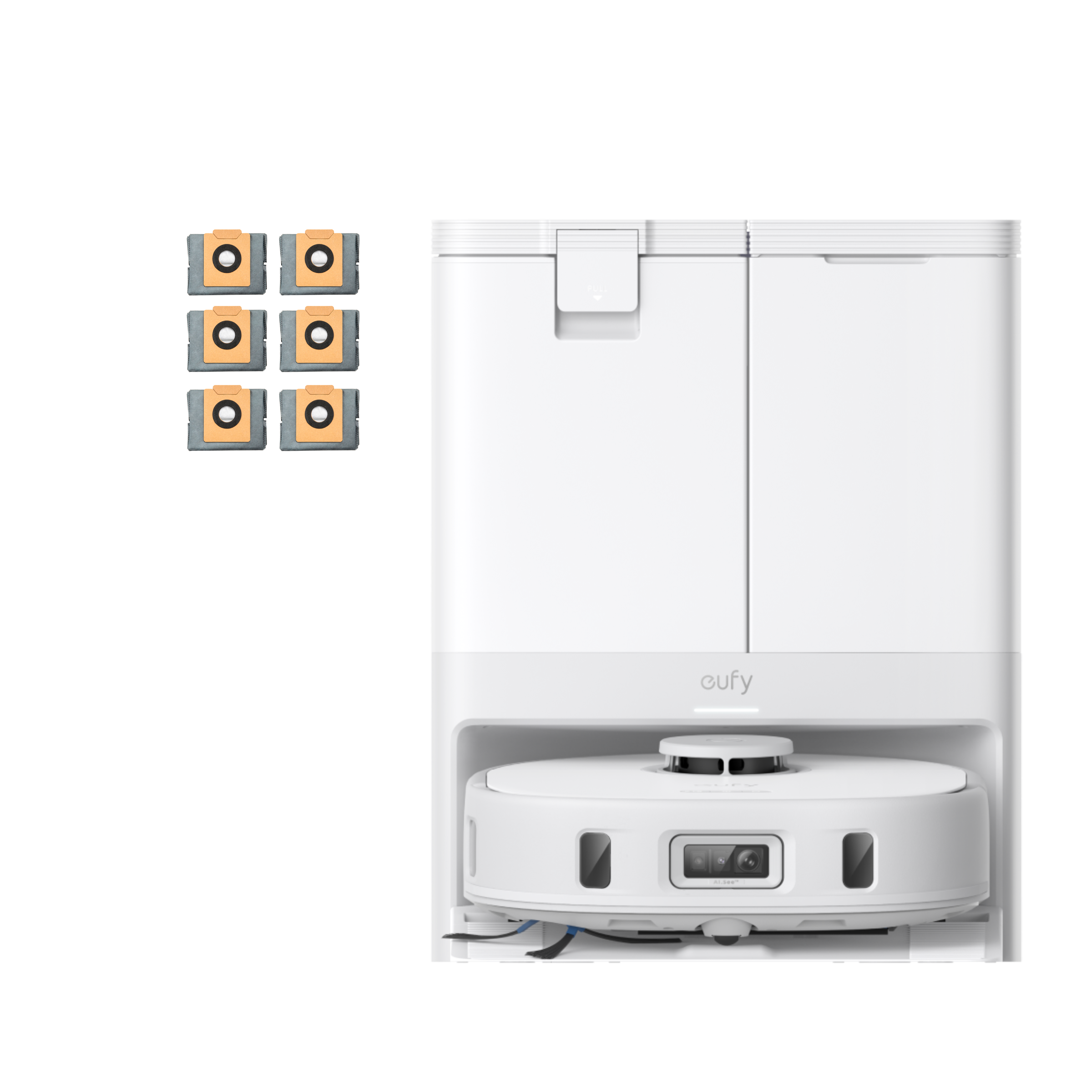 eufy-x10-pro-omni-blanc-robot-aspirateur-8-000-pa-sacs-6-pack image 1