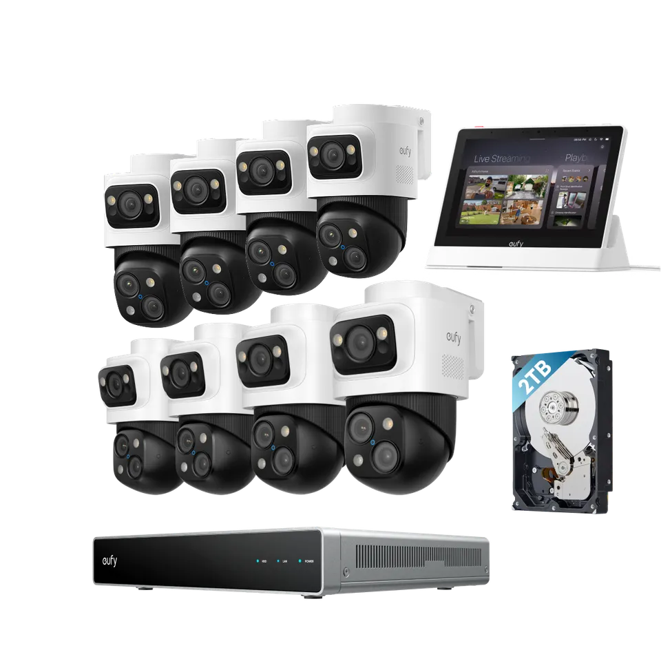 eufy-kit-8-syst-me-s-curit-nvr-poe-s4-max-smart-display-cam-ra-triple-objectif-1 image 1