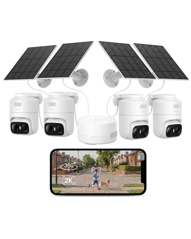 eufy-eufycam-c37-pack-4-cam-ras-homebase-mini-suivi-360-solaire image 1