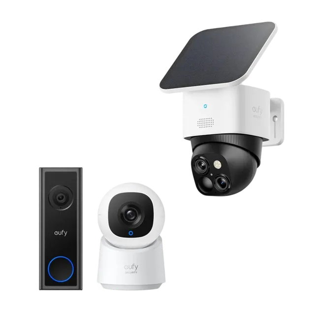 eufy-solocam-s340-sonnette-vid-o-c30-cam-ra-int-rieure-c210-kit-s-curit image 1