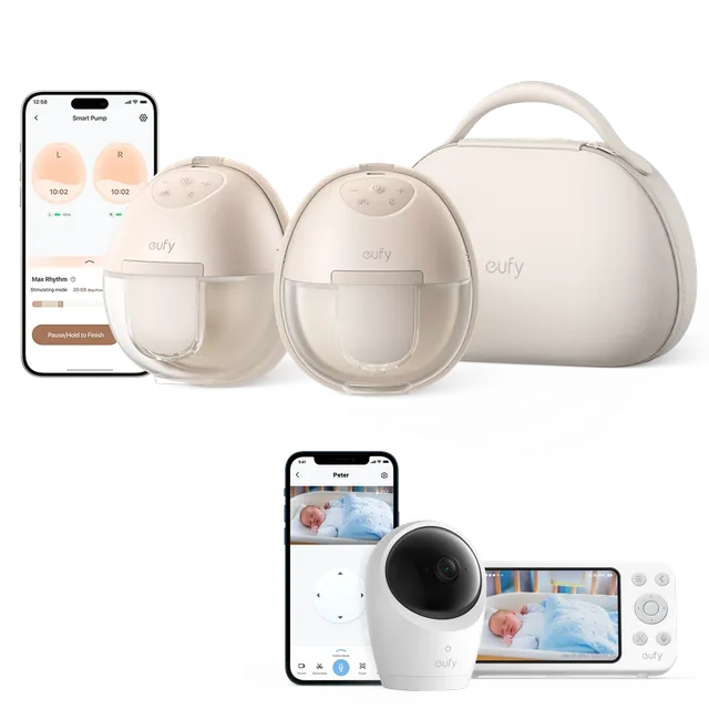 eufy-wearable-breast-pump-s1-pro-babyphone-e20-tire-lait-portable-chauffant-moni image 1