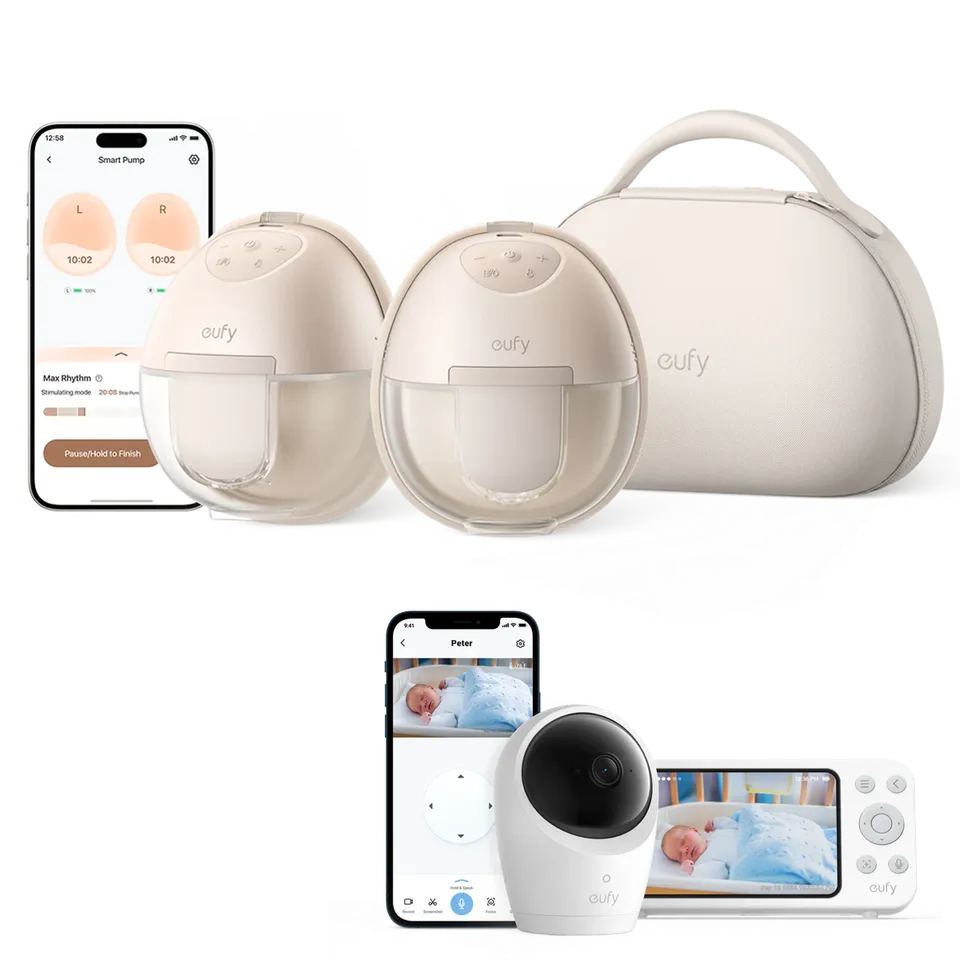 eufy-wearable-breast-pump-s1-pro-babyphone-e20-tire-lait-portable-chauffant-moni image 1