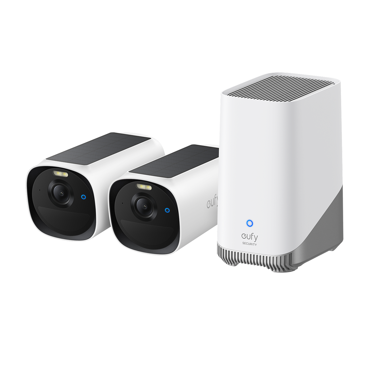 eufy-eufycam-e40-advanced-kit-2-cam-ras-2k-homebase-3-solaire image 1