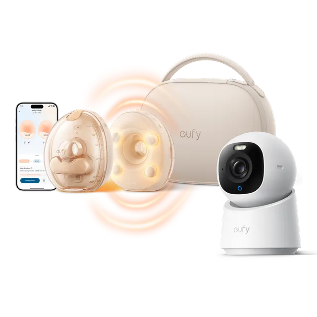 eufy-wearable-breast-pump-s2-pro-indoor-cam-e30 image 1