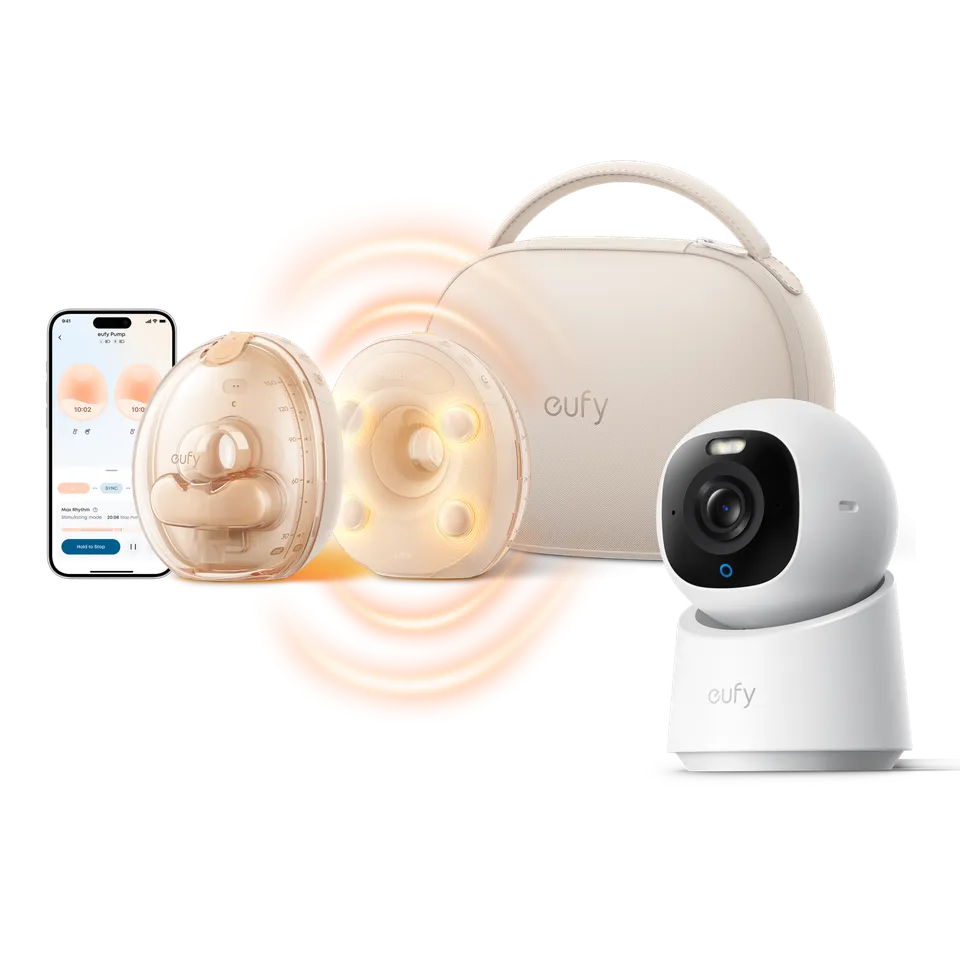 eufy-wearable-breast-pump-s2-pro-indoor-cam-e30 image 1