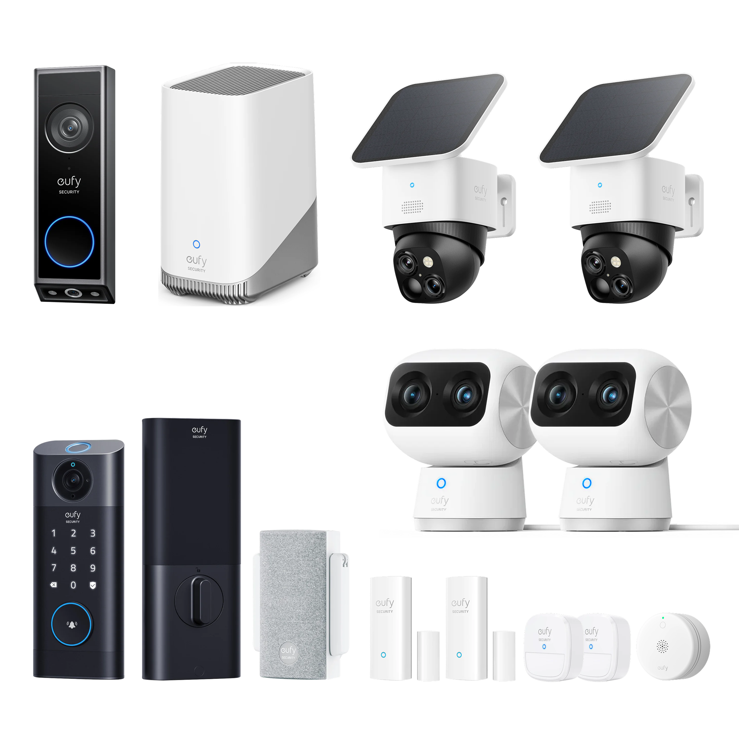 eufy-whole-home-premium-bundle-solocam-s340-doorbell-e340-homebase-s380 image 1