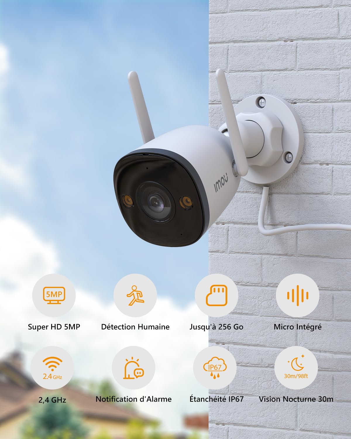 imou-bullet-2-cam-ra-surveillance-wifi-ext-rieure-3k-5mp-vision-nuit-30m image 2
