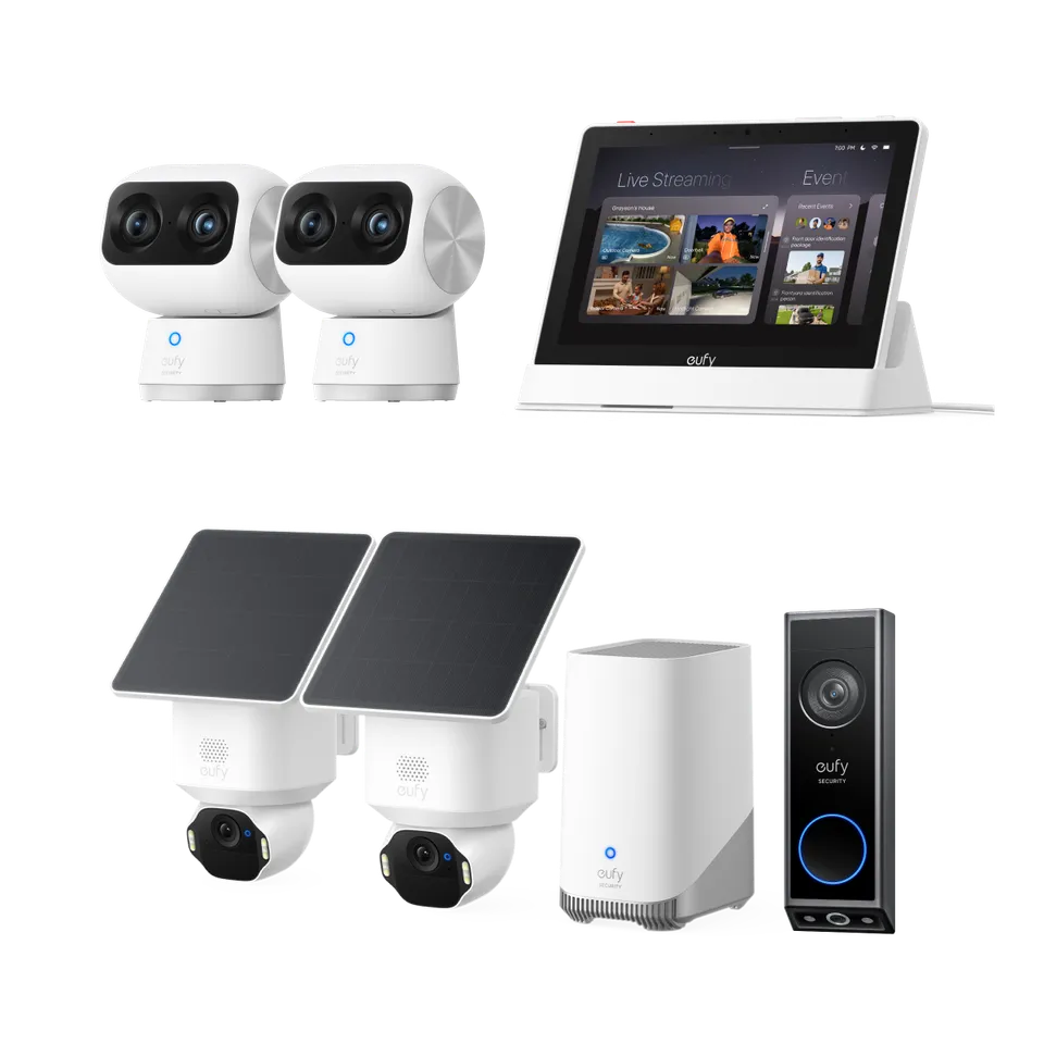 eufy-solocam-e42-kit-2-homebase-s380-s350-kit-2-smart-display-sonnette-e340 image 1
