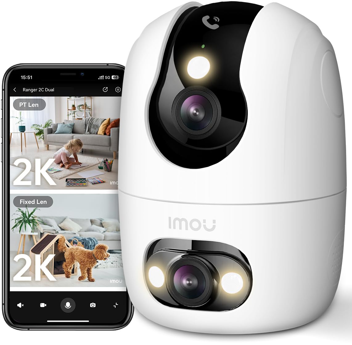 imou-ranger-2c-pro-3k-cam-ra-surveillance-wifi-int-rieur-double-objectif-360 image 1