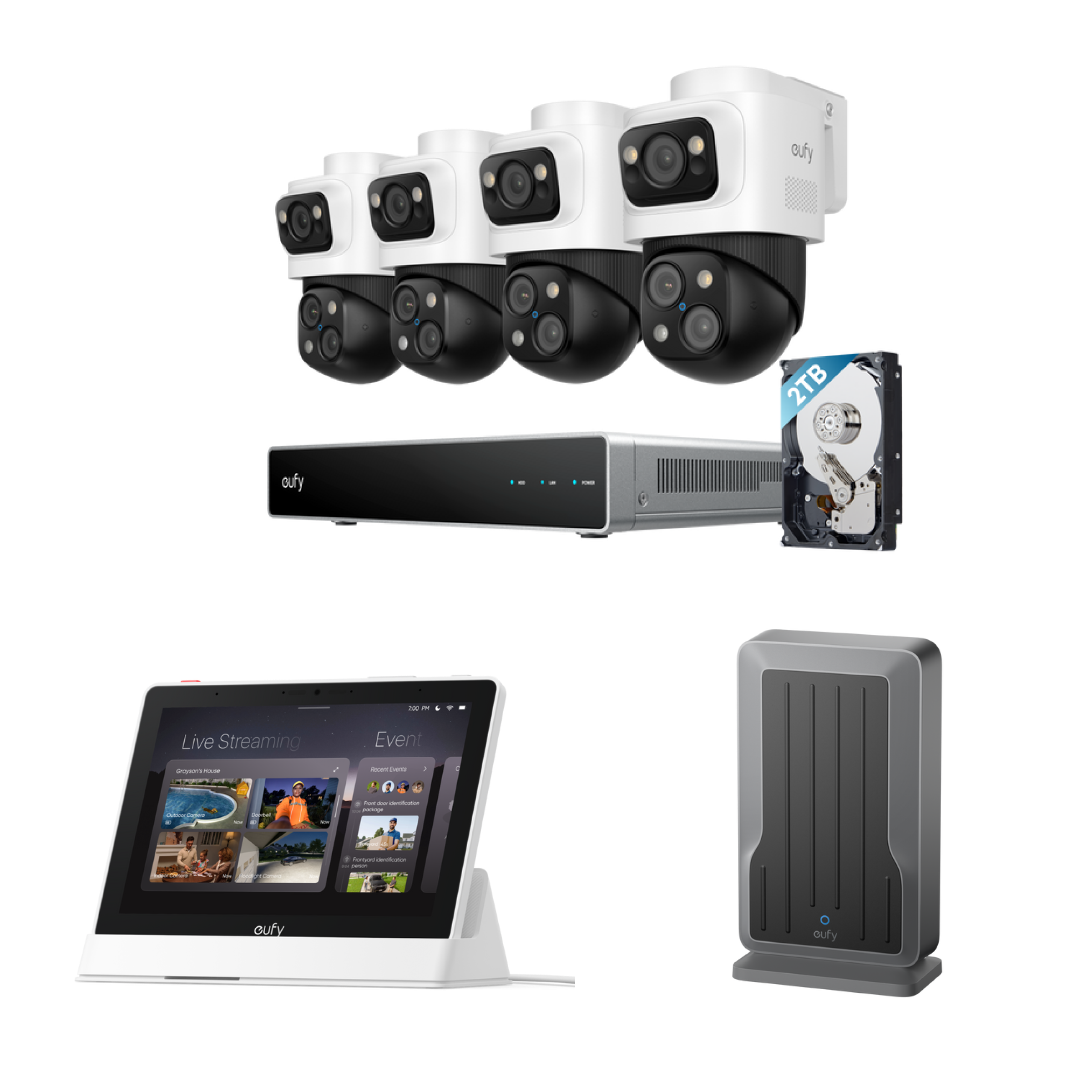 eufy-nvr-security-system-s4-max-smart-display-e10-adaptateur-wi-fi image 1