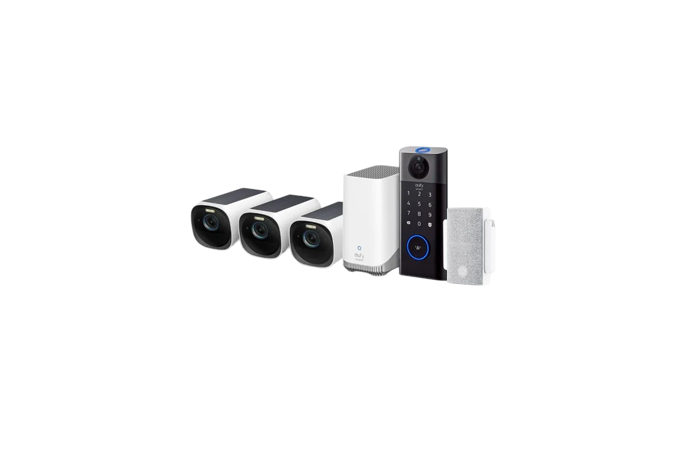 eufy-eufycam-3-pack-de-3-serrure-connecte9e-vide9o-smart-lock-combo image 1