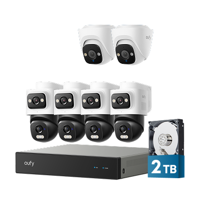 eufy-security-nvr-system-e50-kit-4-cam-ras-2-turret-cam-vid-osurveillance-4k image 1