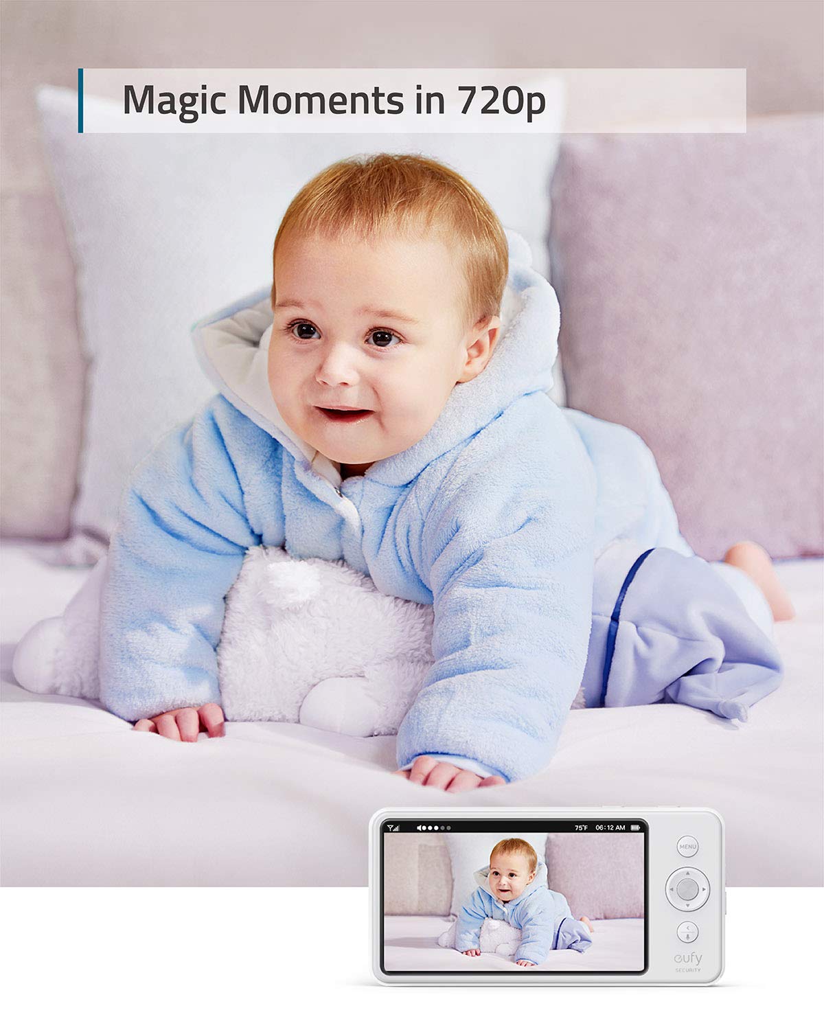 eufy-baby-e210-spaceview-pro-moniteur-vid-o-b-b-5-pouces-720p image 2