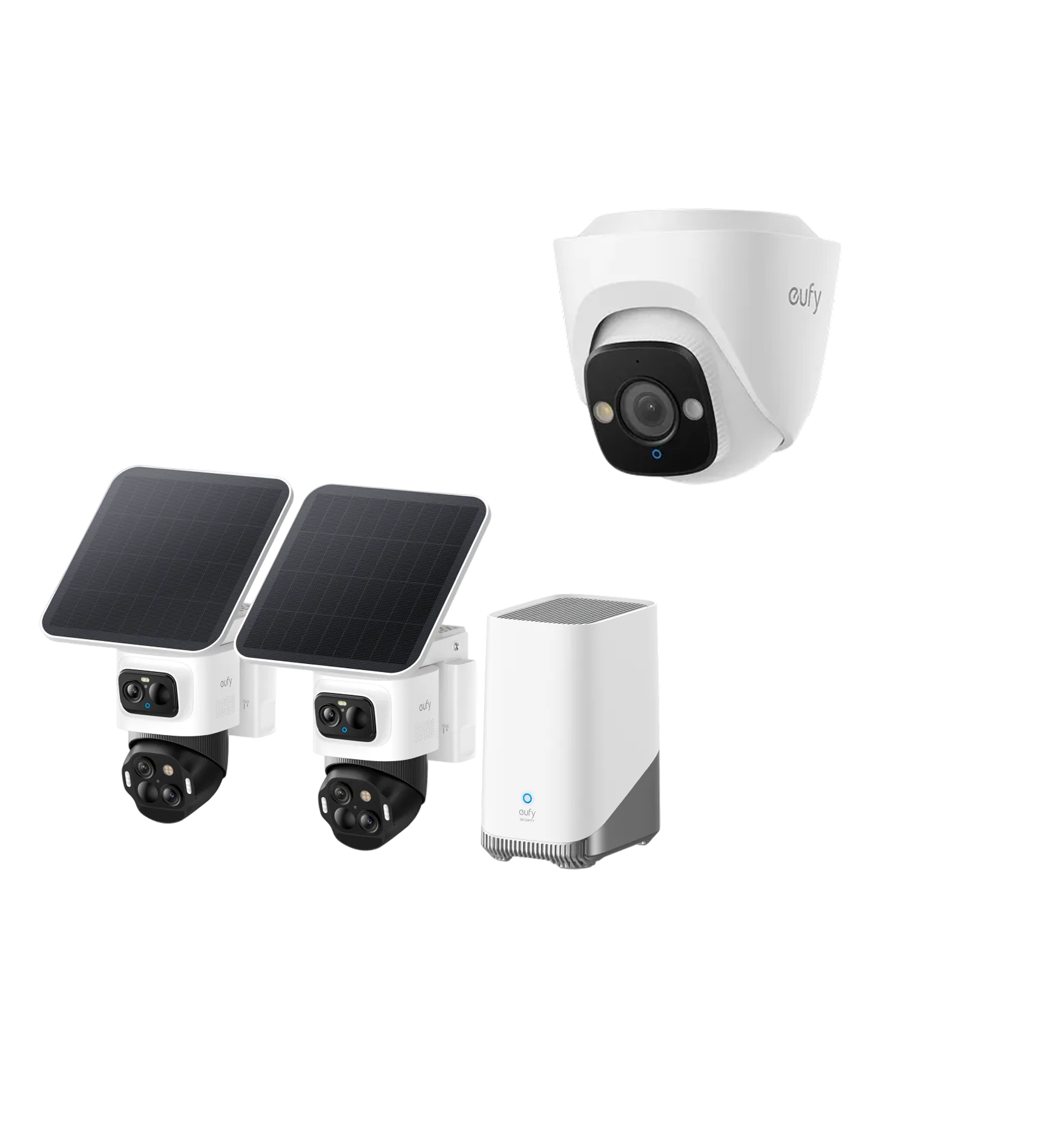 eufy-security-s4-kit-de-2-cam-ras-de-surveillance-homebase-3-cam-ra-poe-turret-e image 1