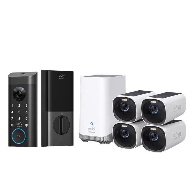 eufycam-3-s330-kit-4-cam-ras-avec-homebase-3-video-smart-lock-e330 image 1