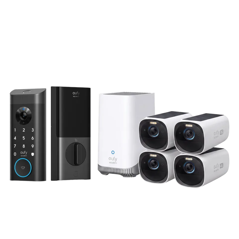 eufycam-3-s330-kit-4-cam-ras-avec-homebase-3-video-smart-lock-e330 image 1