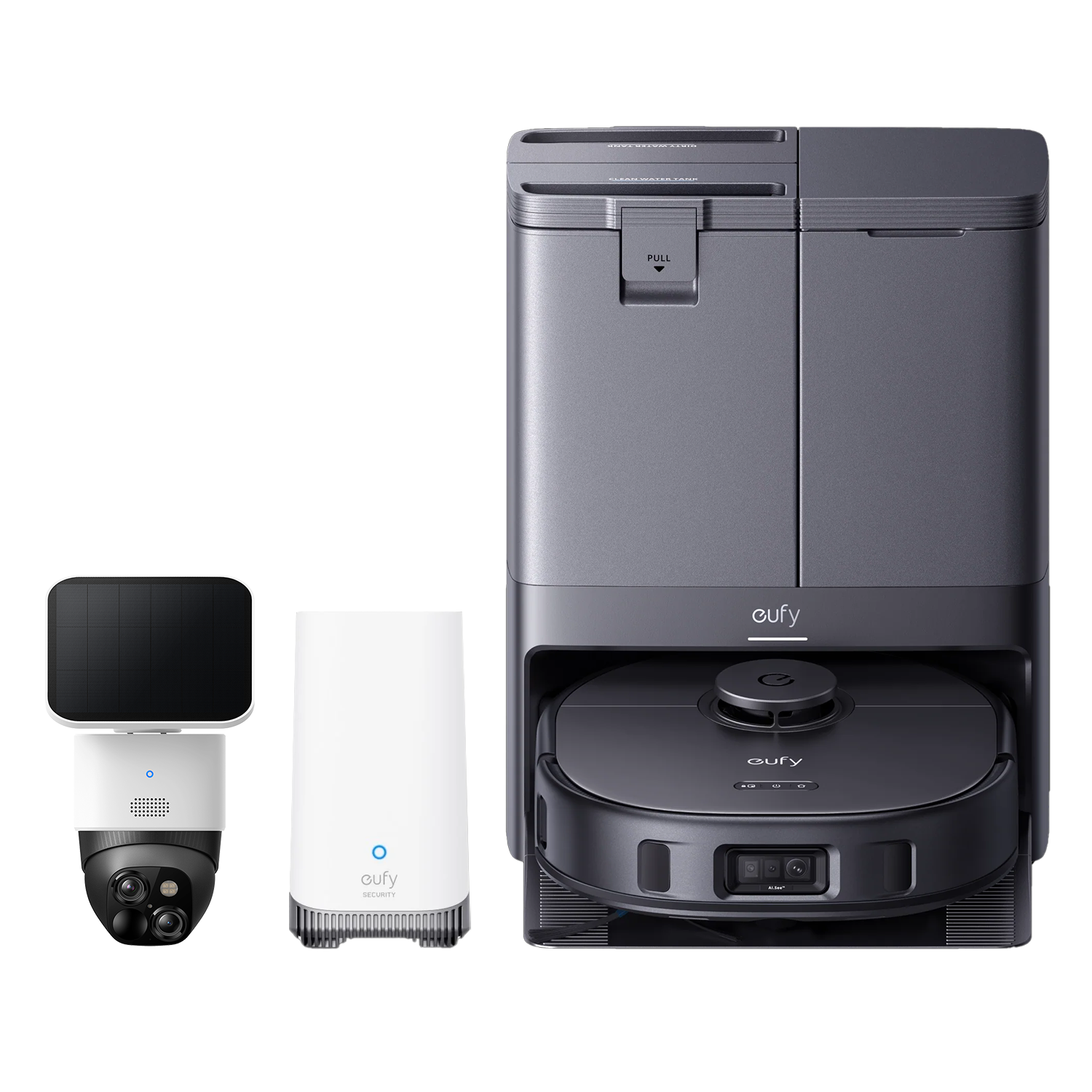 eufy-x10-pro-omni-solocam-s340-homebase-s380-pack-robot-laveur-8-000-pa-et-cam-r image 1