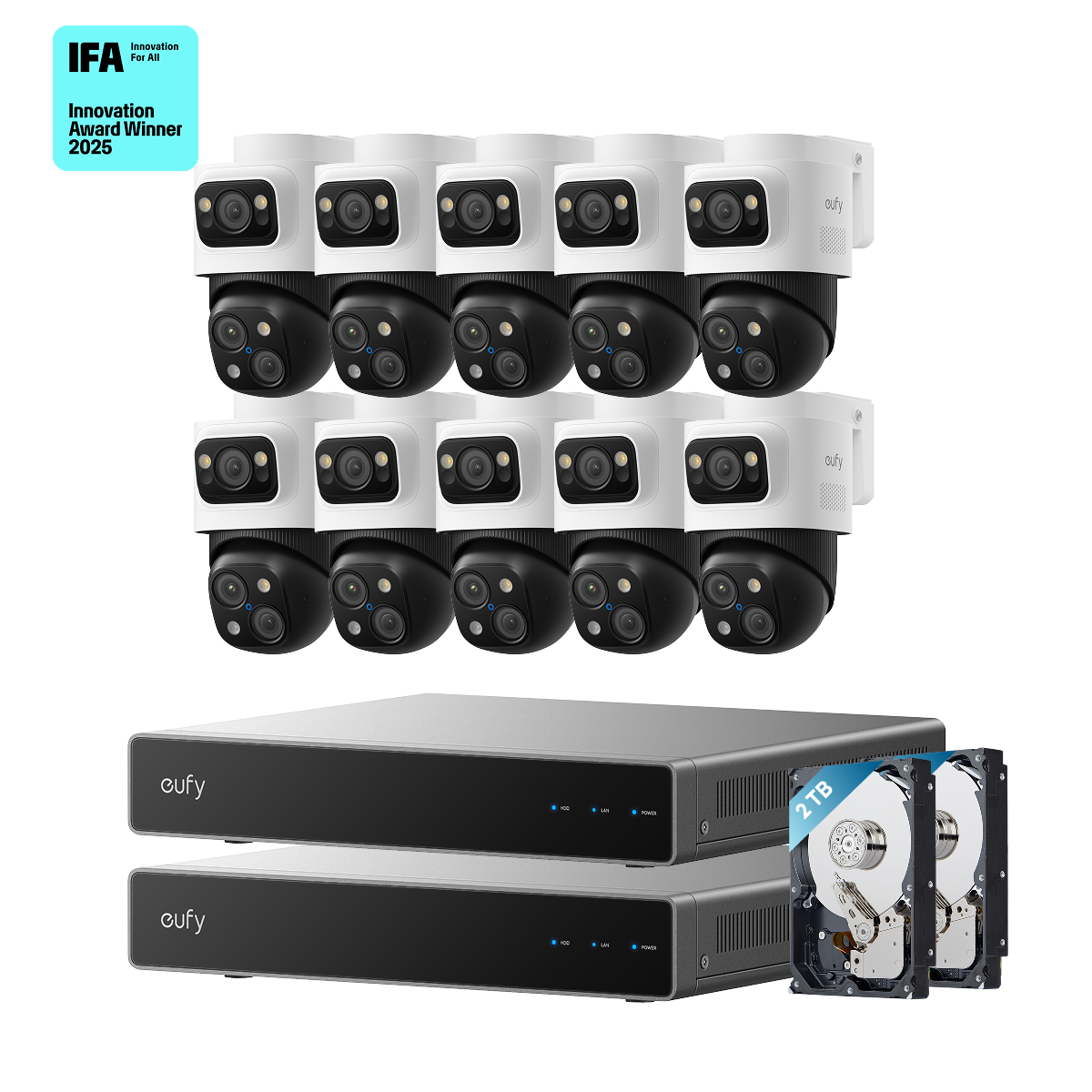 eufy-dual-nvr-poe-system-s4-syst-me-de-vid-osurveillance-nvr-poe-avec-10-cam-ras image 1