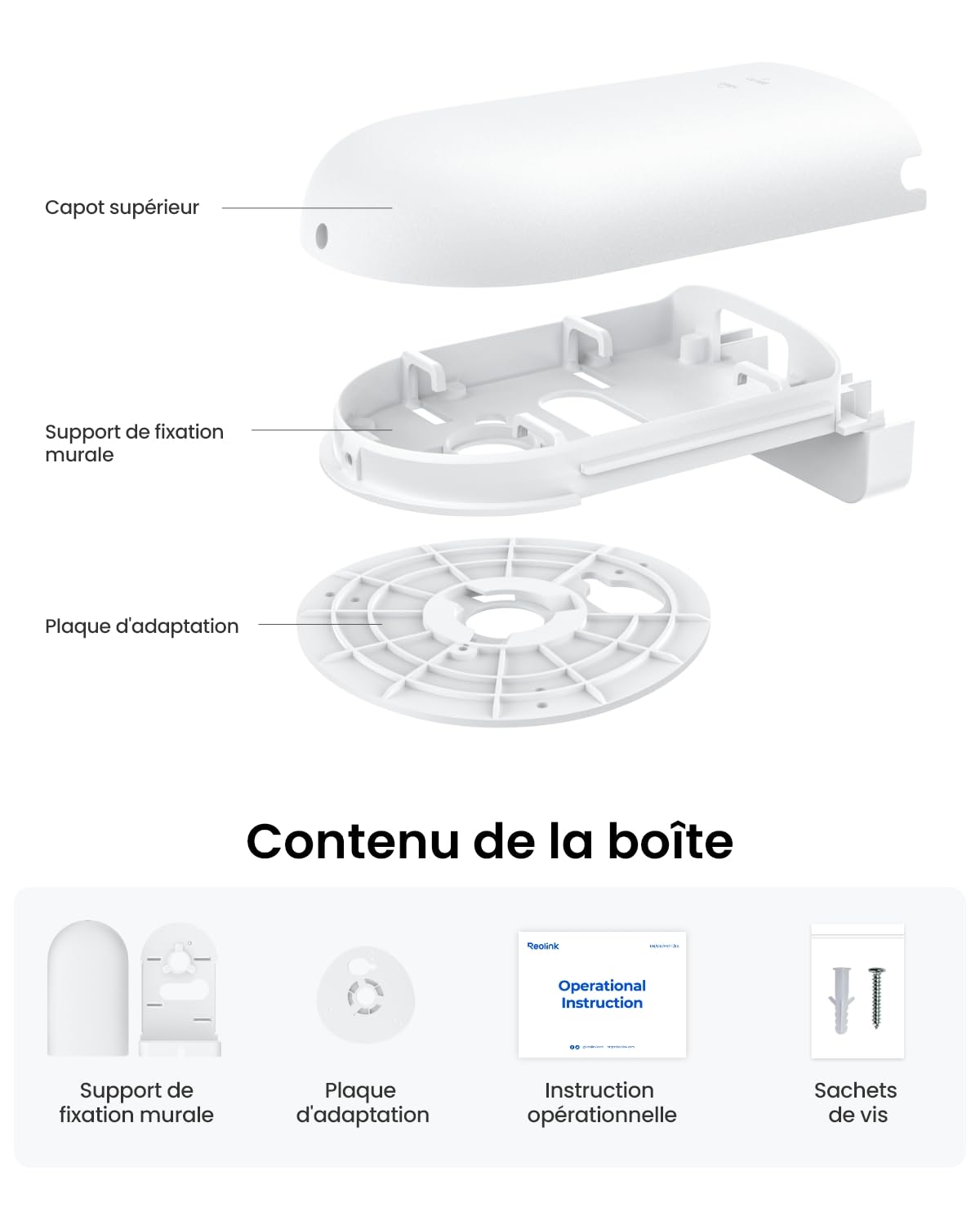 reolink-support-mural-pour-cam-ra-d-me-fixation-compatible-toutes-cam-ras-d-mes- image 4